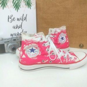 M6/W8 RARE Converse Pink/white All Star High tops